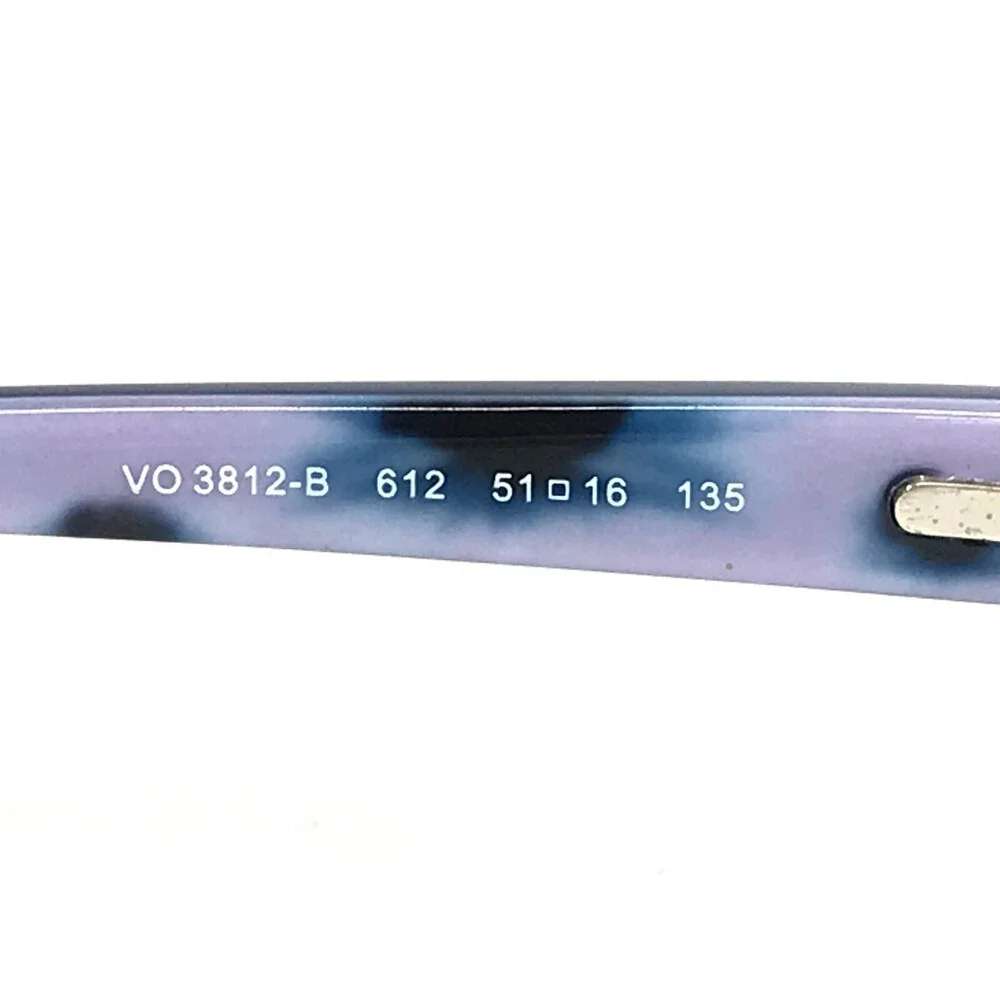 Vogue Eyeglasses Frames VO3812-B 612 Blue Purple Cat Eye Wire Rim 51-16-135